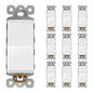 LIDER Minimalist Design Matte Finish Lighted Decorator Switch, Frameless Paddle by LIDER