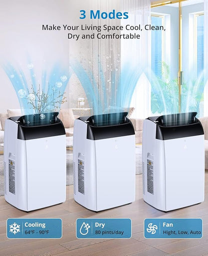 Portable Air Conditioners, 12000 BTU Cooling Capacity - Image 2