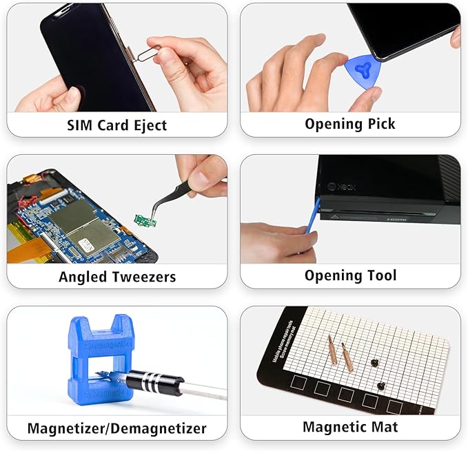 SHARDEN Precision Screwdriver Set, 122 in 1 Electronics Magnetic Repair Tool Kit - Image 5