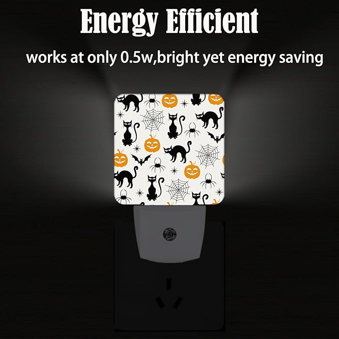 FSHVQKD Halloween Black Cat Night Light, Plug Into Wall - Image 4