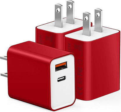 USB C Wall Charging Block, Samsung Galaxy, 20W PD Quick Charge USBC Box Wall by CSODINCE