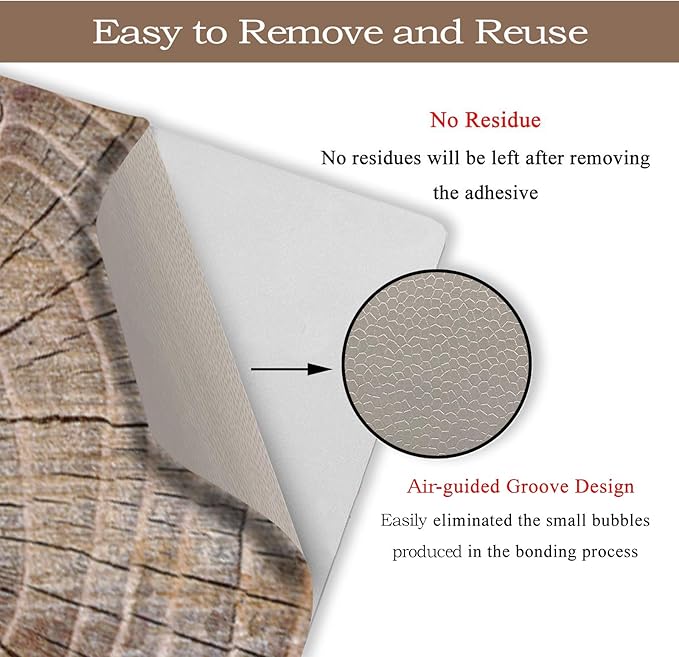 Laptop Skin Sticker Decal, Decorative Waterproof Removable, Wood Art - Image 4