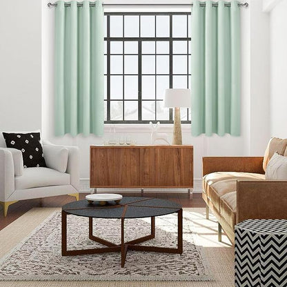DWCN Blackout Curtains 45 Inches Long, Spring Room Drakening Drapes - Image 2