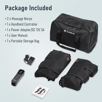 QUINEAR Leg Massager, 3-in-1 Heat and Compression Therapy, Air Compression Leg - Image 8