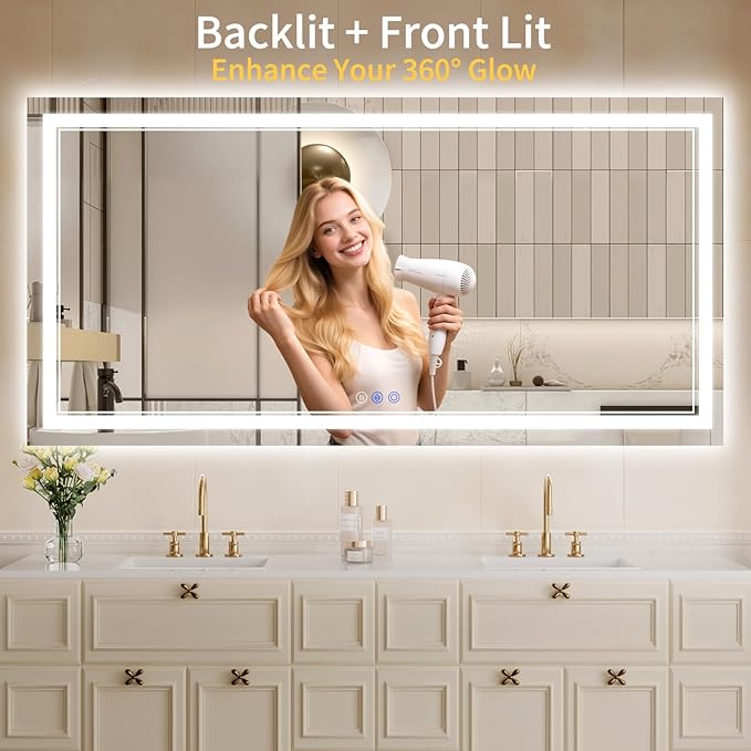 30"x60" LED Bathroom Mirror - Image 2