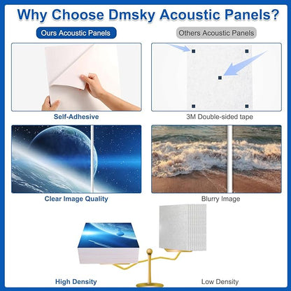 Dmsky Art Acoustic Panels, 48“x36”Acoustical Wall Panel, Decorative Sound - Image 4