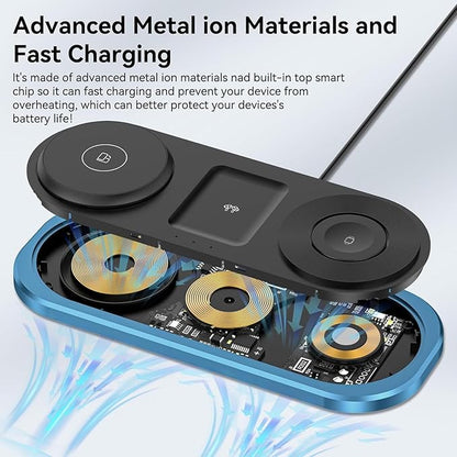 3 in 1 Fast Wireless Charger Stand - Image 6