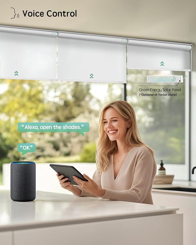Yoolax Motorized Blinds with Remote, Smart Blinds - Image 2