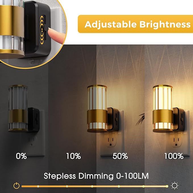 L LOHAS LED Night Light, Automatic Night Lights Plug into Wall, 0-100LM - Image 2