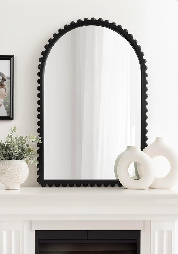 Kate and Laurel Beadbrook Modern Beaded Arched Mirror - Image 4