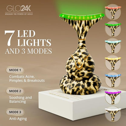 GLO24K Red Light for Face and Neck Beauty Device – Triple LED Action & - Image 3