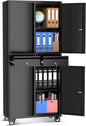 GarveeHome 73'' Metal Storage Cabinet, Heavy Duty Garage Storage by GarveeHome