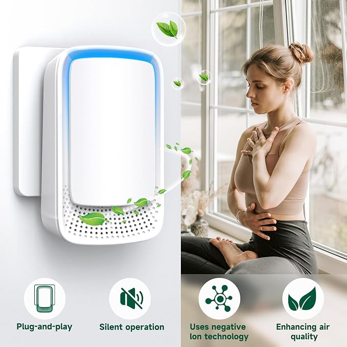 Air Ionizers for Home, Negative Ion Generator, Quiet Air Freshener for Bedroom - Image 2