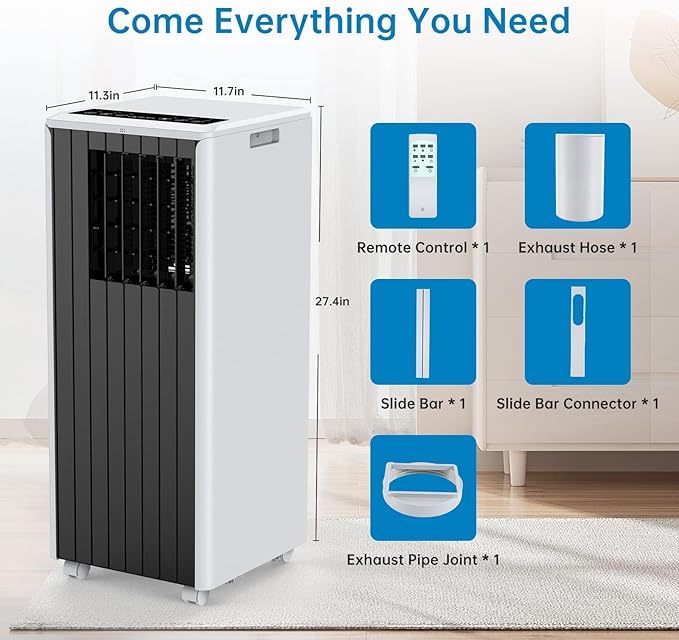 8000 BTU Portable Air Conditioner, Portable AC Unit - Image 7