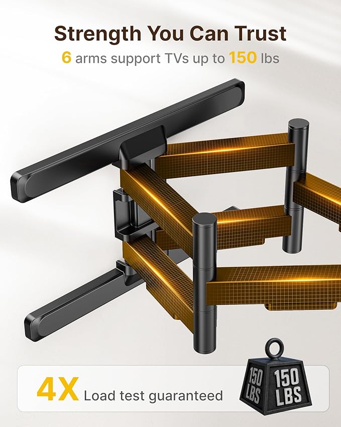 monTEK Full Motion TV Wall Mount - Image 4