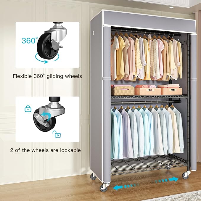 FUTASSI Black Clothing Rack - Image 2
