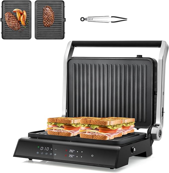 Panini Grill Press Sandwich Maker, 3 In 1 Sandwich Maker by BUYNOW
