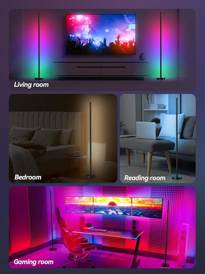 Corner Floor Lamp, 2 Pack LED Corner Lamp - Image 7