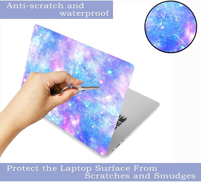 Laptop Skin Sticker Decal, Decorative Waterproof, Romantic Starry Night Sky - Image 3