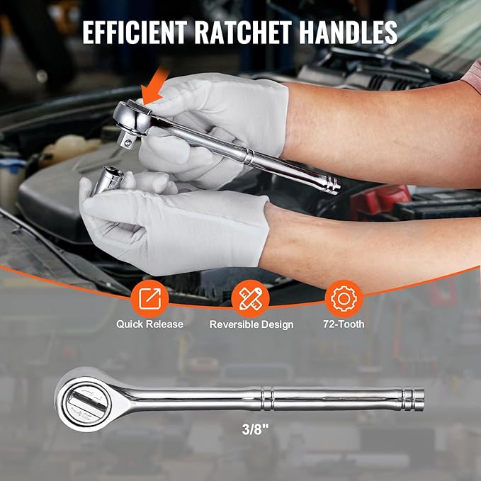 VEVOR Mechanics Tool Set 221Pieces - Image 4