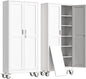 75" H Metal Garage Storage Cabinet, Rolling Tool Cabinet by erosoei