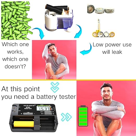 Battery Tester with Battery Organizer Storage Case, Professional Digital - Image 7