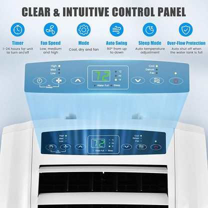 COSTWAY 11, 500 BTU Portable Air Conditioner, - Image 8