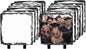 PYD Life 12 Pack Sublimation Blanks Photo Slates Frame Rock 5.5" x 5.5" | Bulk Square Picture Stone with Display Holder for Heat Transfer Print, Custom Gifts for Christmas Birthday Wedding