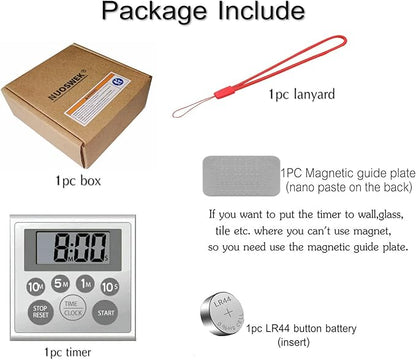NUOSWEK Digital Timer Waterproof Shower Timer Shower Clock Bathroom Kitchen - Image 7
