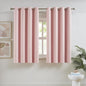 DUALIFE Baby Pink Curtains 45 Inch Length by DUALIFE