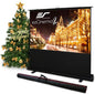 Elite Screens ezCinema 2, 110-inch 16:10 Portable Manual Floor Pull Up Scissor by EliteScreensInc
