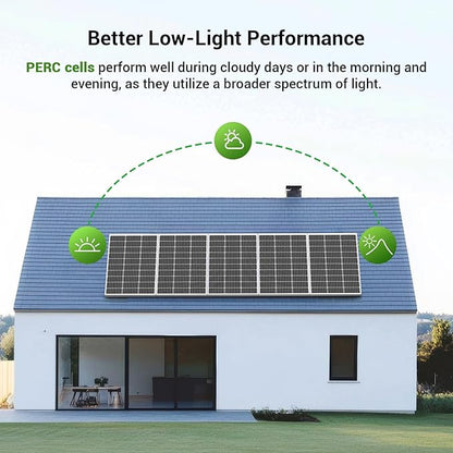 HQST Solar Panel 4pcs 100 Watt 12V Monocrystalline Solar Panel - Image 4