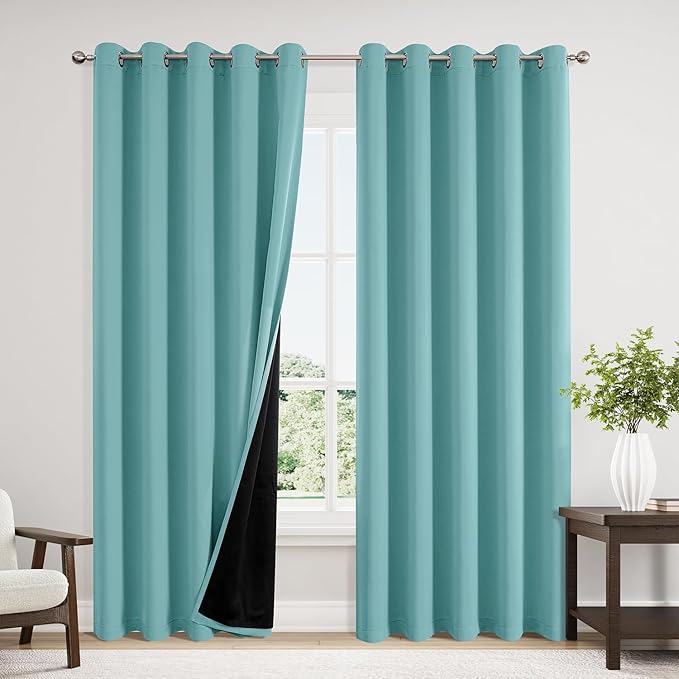 ChrisDowa 100% Blackout Curtains 84 inch Long by ChrisDowa