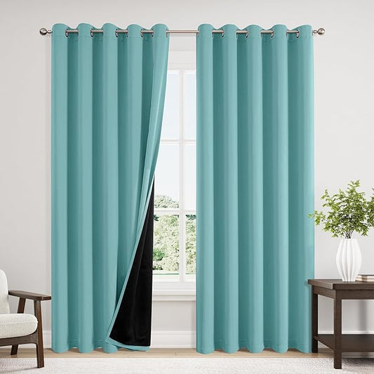 ChrisDowa 100% Blackout Curtains 84 inch Long by ChrisDowa