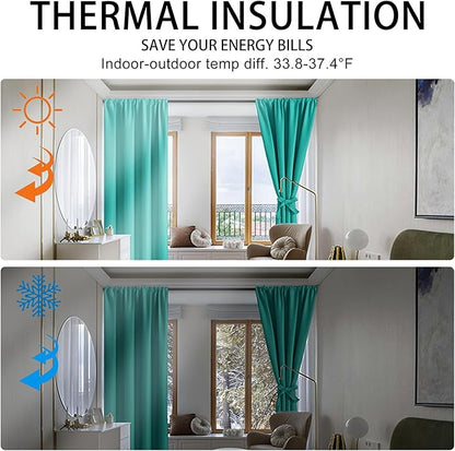 JIUZHEN Blackout Curtains for Bedroom - Image 4