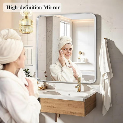 Fabuday Silver Sink Mirror for Bathroom - Image 5