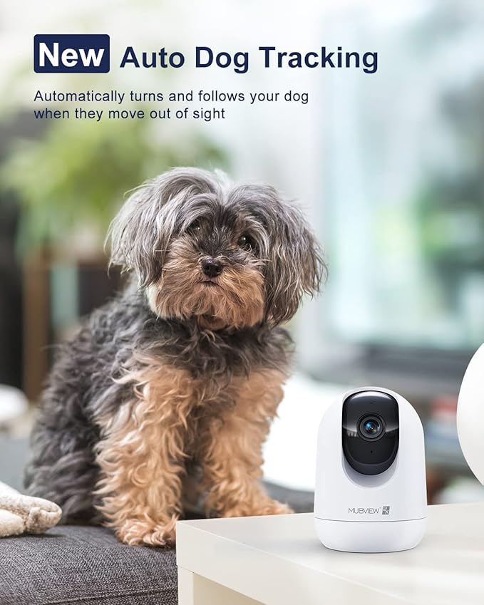 MUBVIEW Cameras for Home Security, 2.4/5GHz WiFi 2K Indoor Wired Se2.curity - Image 5