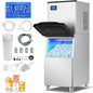 Commercial Ice Maker Machine 600 Lbs/24H, 350 Lbs Large Storage, Stainless by Velieta-SpecialistinFridge