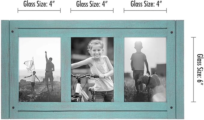 Americanflat Hinged 4x6 Triple Picture Frame - Image 2