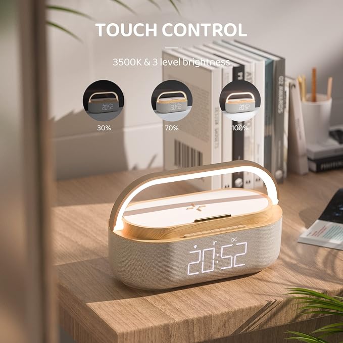 COLSUR Bluetooth Speaker Alarm Clock - Image 4
