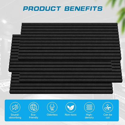 2 Pack Acoustic Foam Panels, Sound Absorbing Panels, Sound Insulation - Image 4