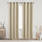 KOUFALL Beige Curtains Blackout 70-80% Black Out Curtains 84 Inch Long by KOUFALL