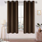 DWCN Brown Room Darkening Blackout Curtains, Thermal Insulated Block Out Light by DWCN