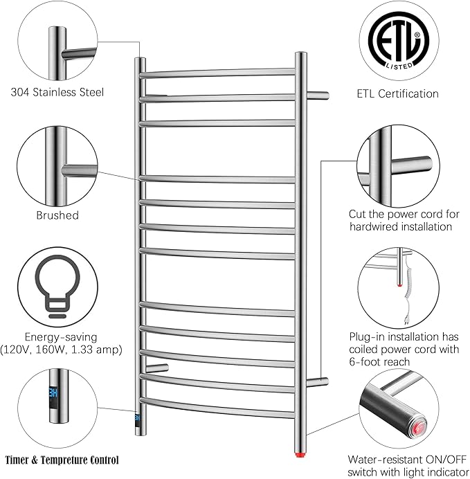 HEATGENE Electric Towel Warmer - Image 3