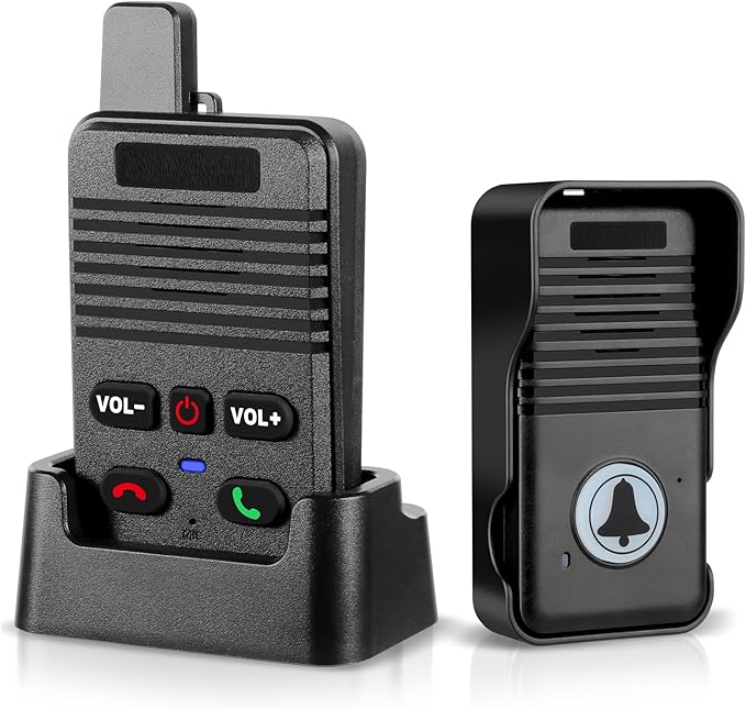 Wireless Doorbell, Waterproof Full Duplex Doorbell Wireless Upgrade, 1000ft by UHAXZ