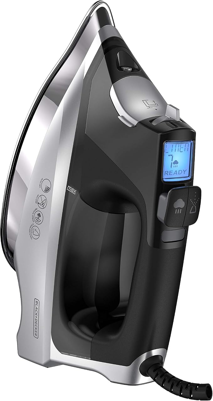 BLACK+DECKER Allure Digital Professional Steam Iron, Percison Tip, Stianless - Image 9