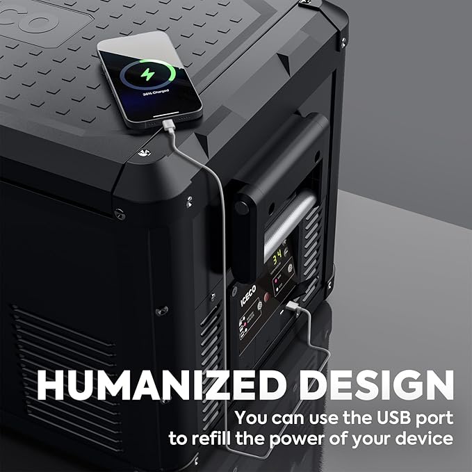 ICECO VL60 ProS Portable Refrigerator, Dual USB & DC 12/24V, AC 110-240V - Image 7