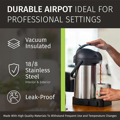 Coffee Carafe with Pump & Drip Tray - 74oz / 2.2L - Image 9