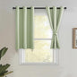 JIUZHEN Short Curtains Kitchen Half Window Blackout Curtains by JIUZHEN