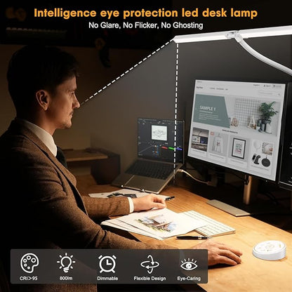 Pzloz Led Desk Lamp for Office Home - Image 4